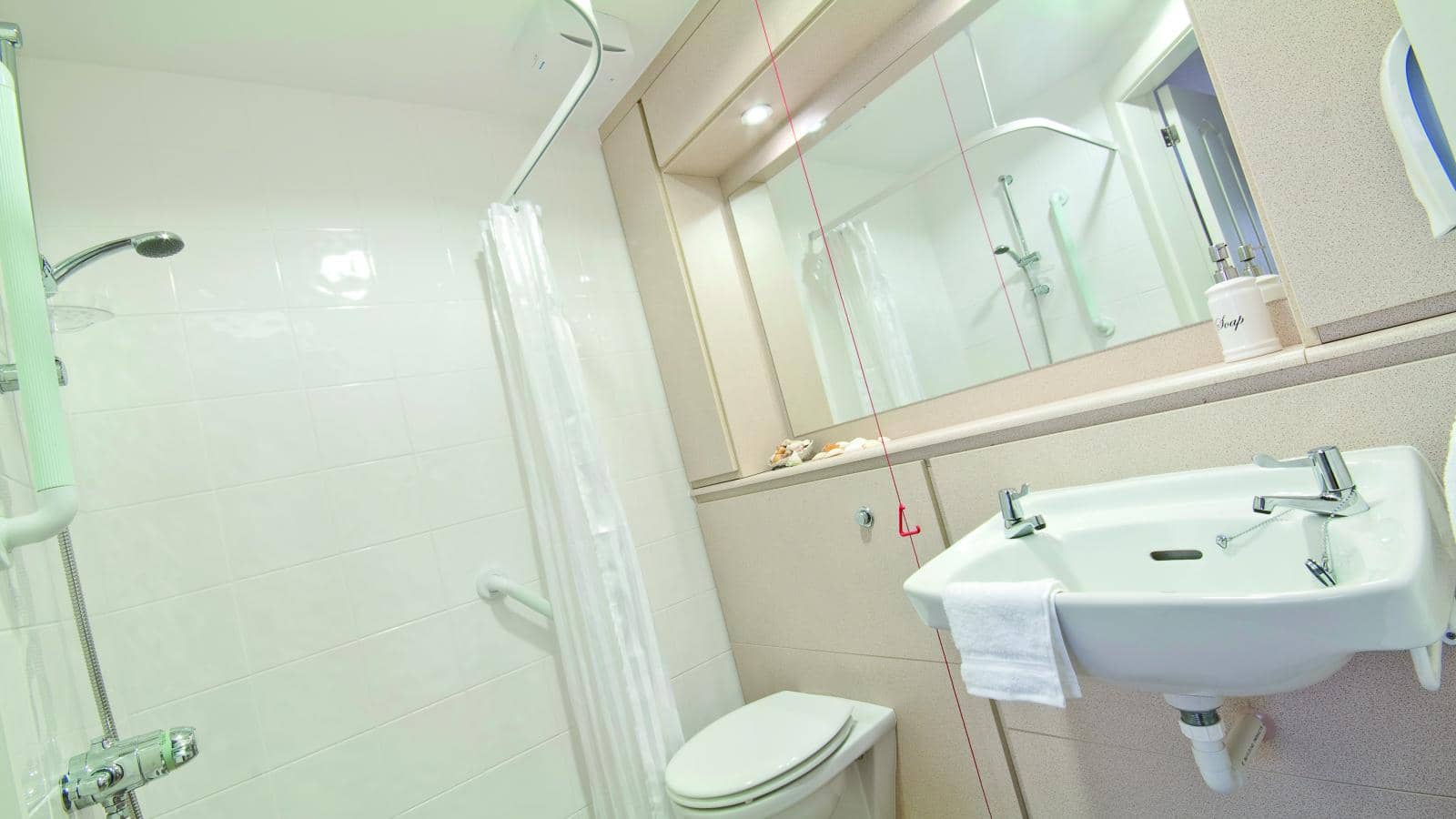 Interior shot of a bathroom in MHA Willowcroft, Derby