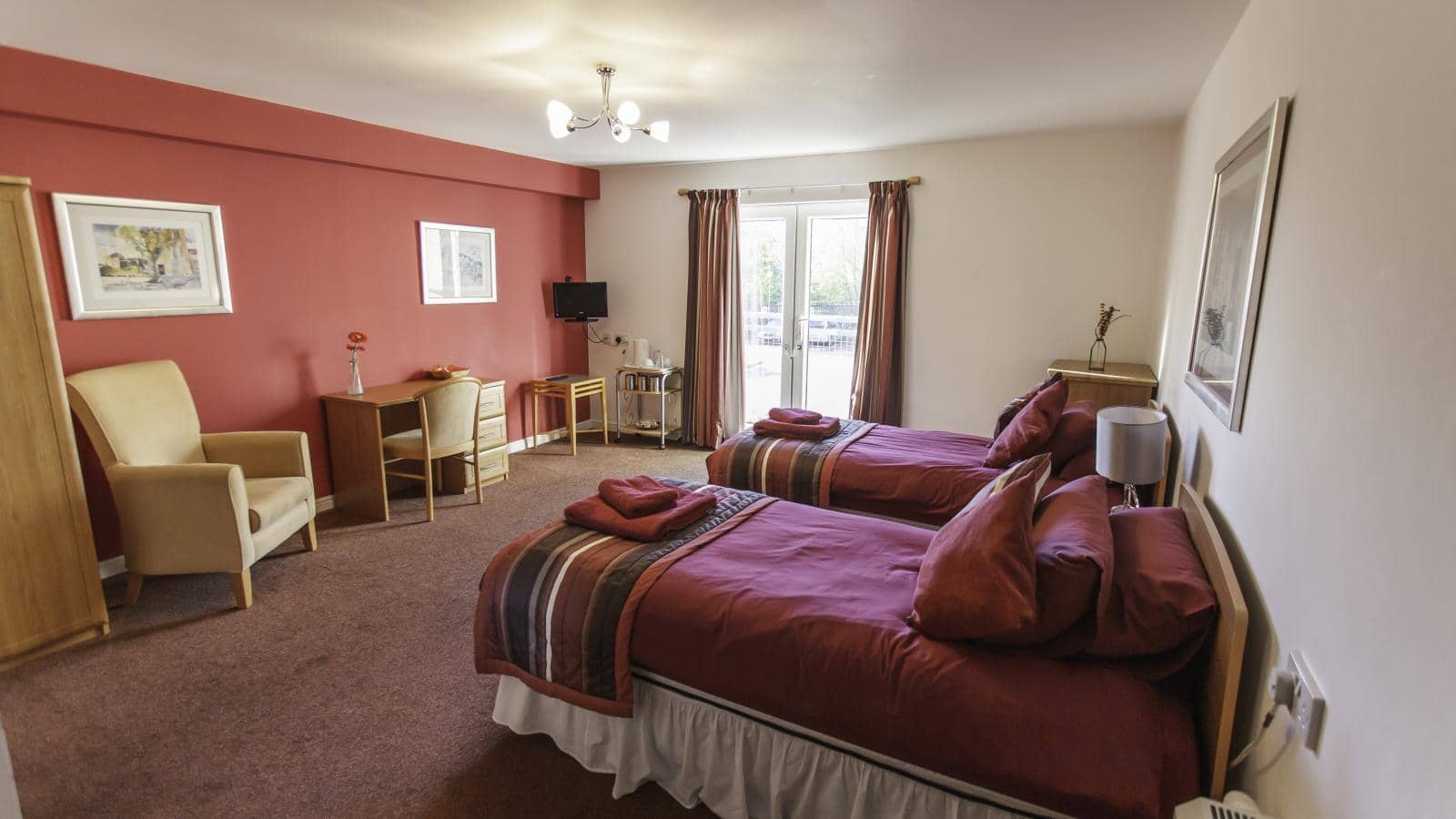 MHA Bradley Court retirement living twin bedroom