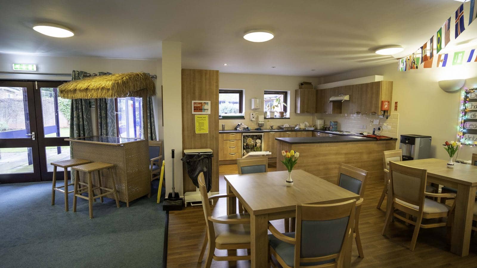 MHA Moor Allerton retirement living dining area and kitchen