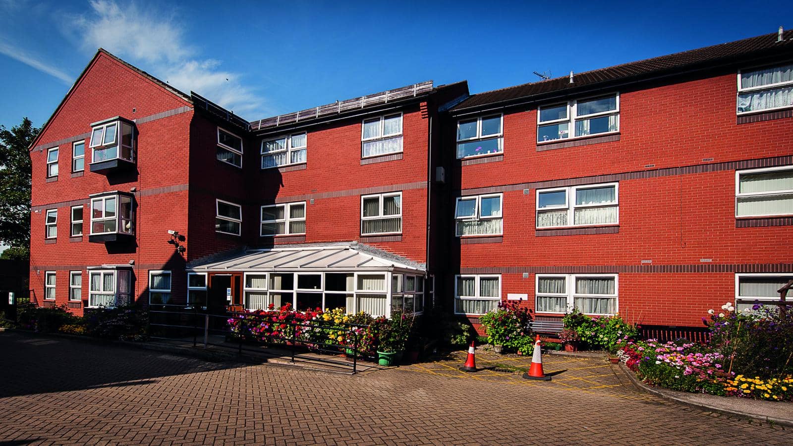 MHA Tranquillity Court retirement living community frontage on a sunny day