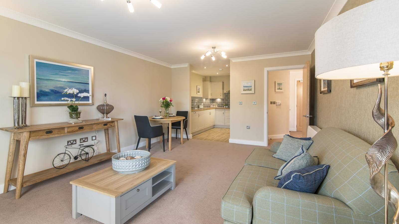 Wellesley Court retirement living scheme in Waterlooville living room