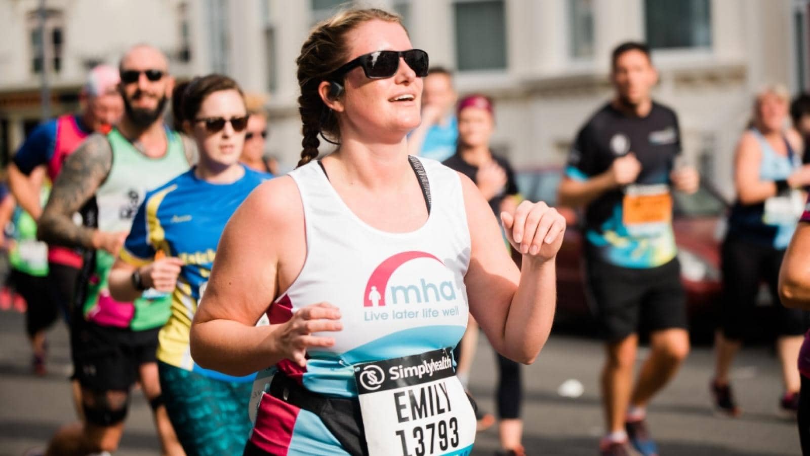 MHA fundraising supporter running in Great South Run