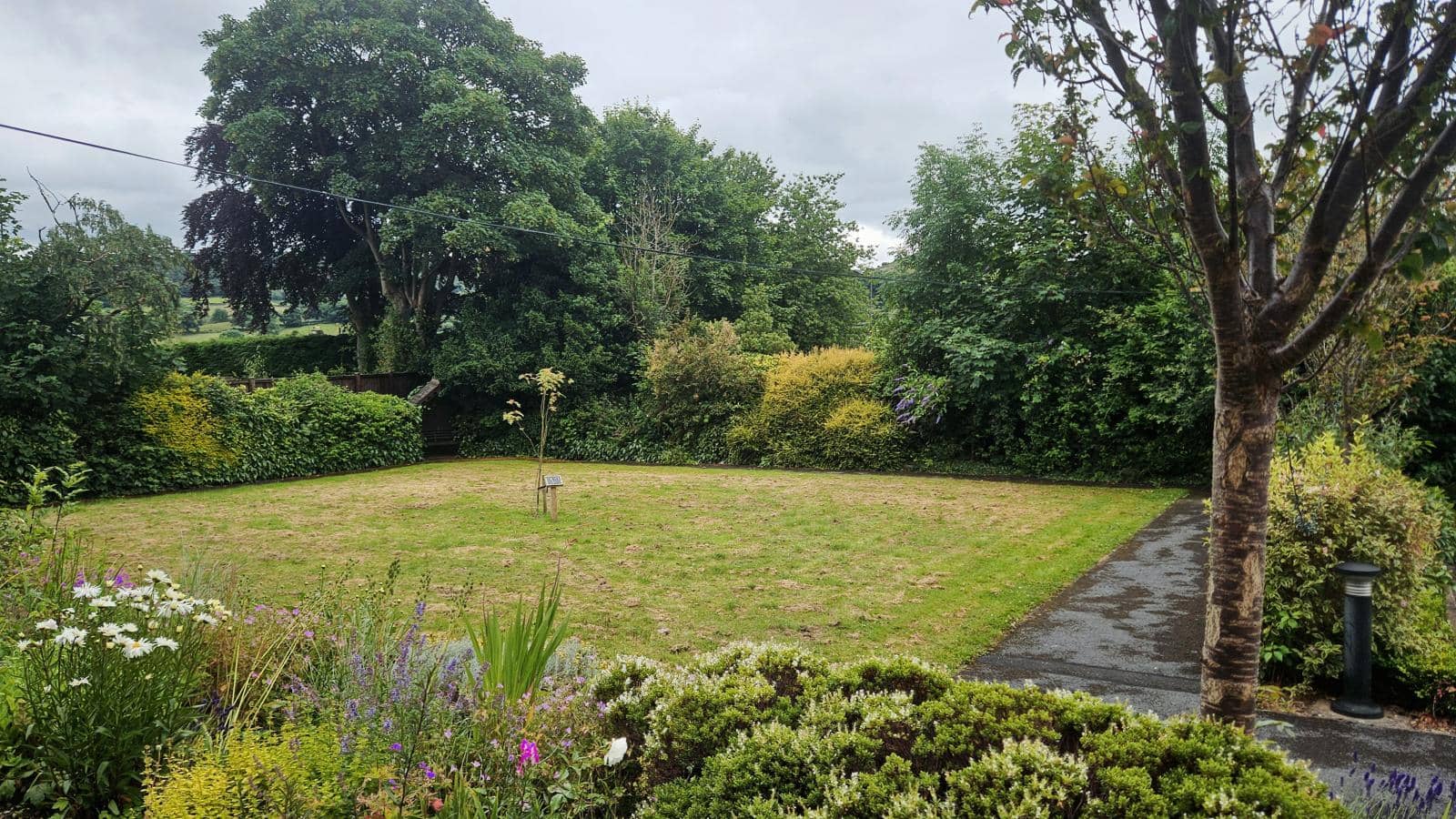 Moorland House care home view of the gardens