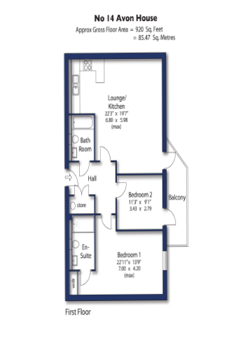 14 Avon House floor plan