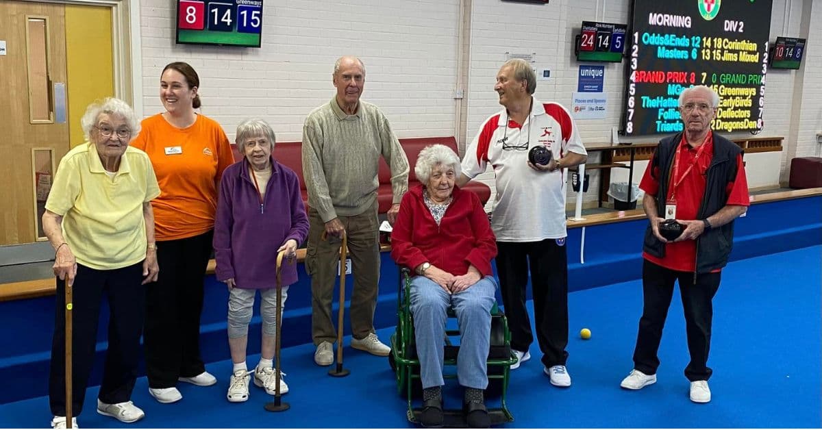 Visit to bowls club takes resident at MHA Stones Place on trip down memory lane