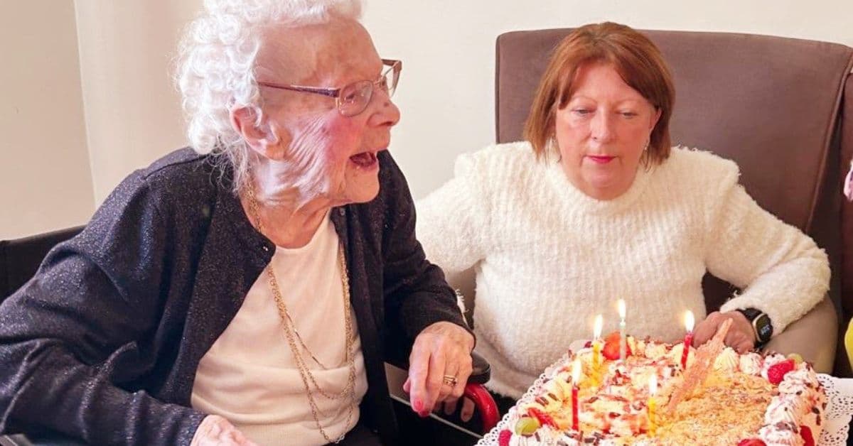 Birthday celebrations at MHA Ty Gwyn as resident turns 100