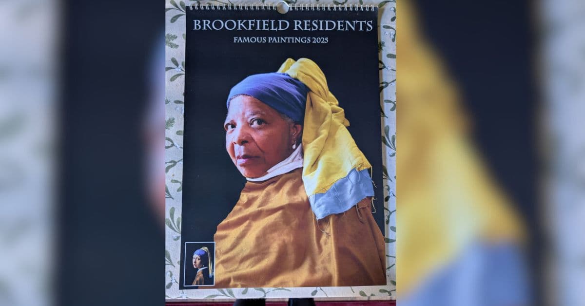 MHA Brookfield creates resident calendar for 2025 by replicating famous paintings from the past