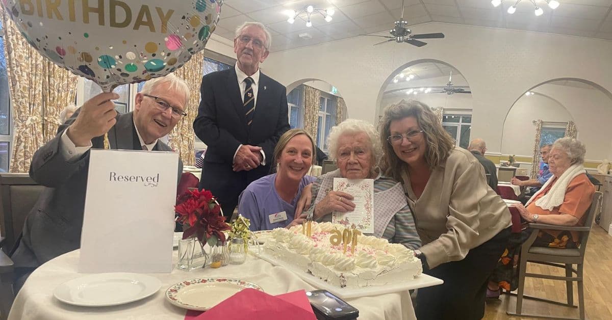 Birthday celebrations at MHA Stones Place as resident turns 106