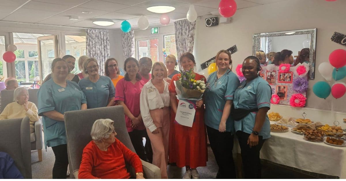 MHA Morel Court arranges surprise party to mark 25 years’ service of deputy home manager