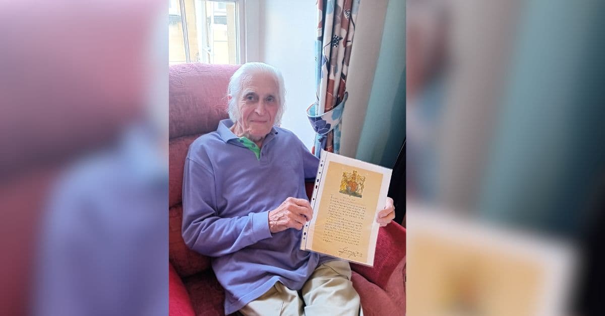 “We set off for home at two in the morning” resident at MHA Stratton House shares his VE day experience.