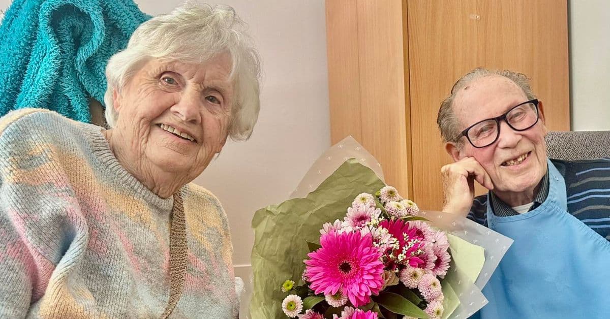 Former Charlton and Wigan Athletic footballer living at MHA Lauriston celebrates 62nd wedding anniversary