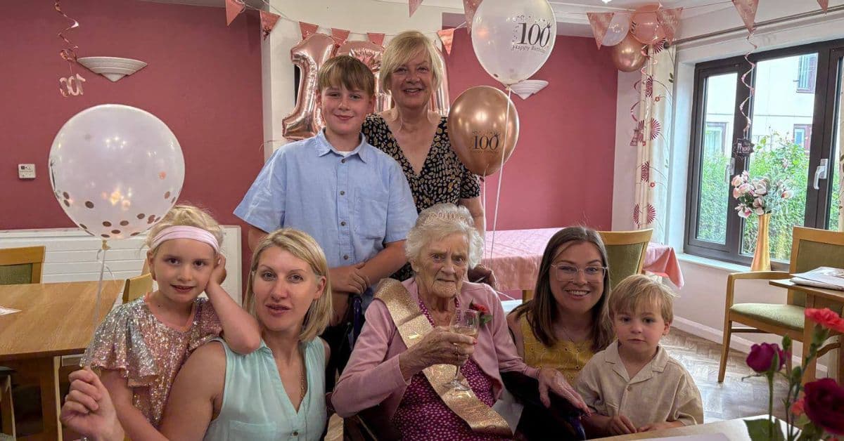 Secret to a long life “would be telling” says resident at MHA Westbury Grange celebrating 100th birthday.