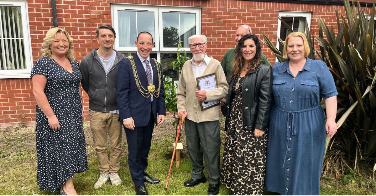 Birthday celebrations at MHA Assisi Place as resident marks 101st birthday