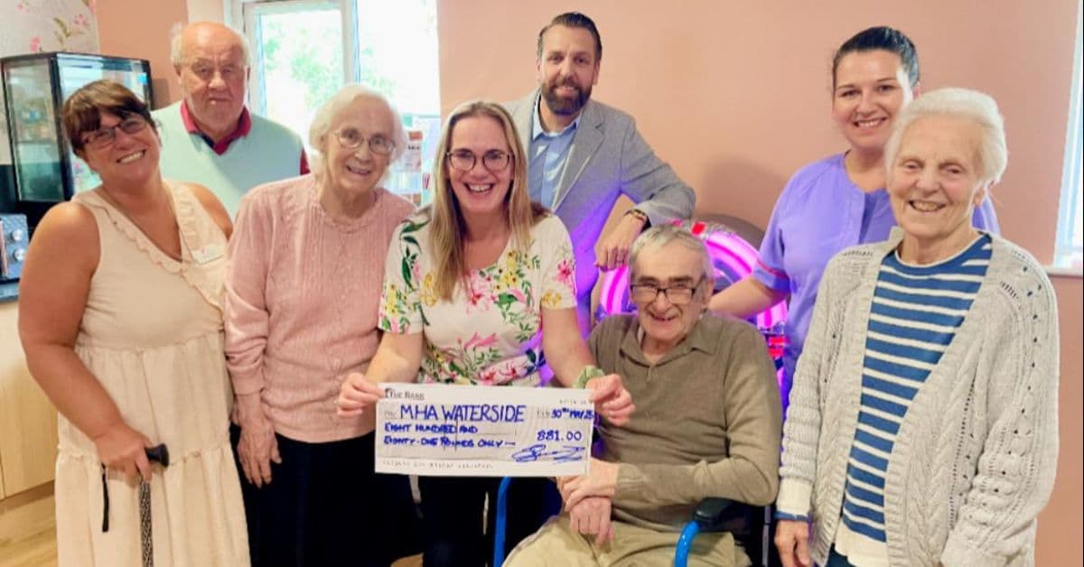 Daughter of resident at MHA Waterside House climbs Mount Snowden and raises over £800