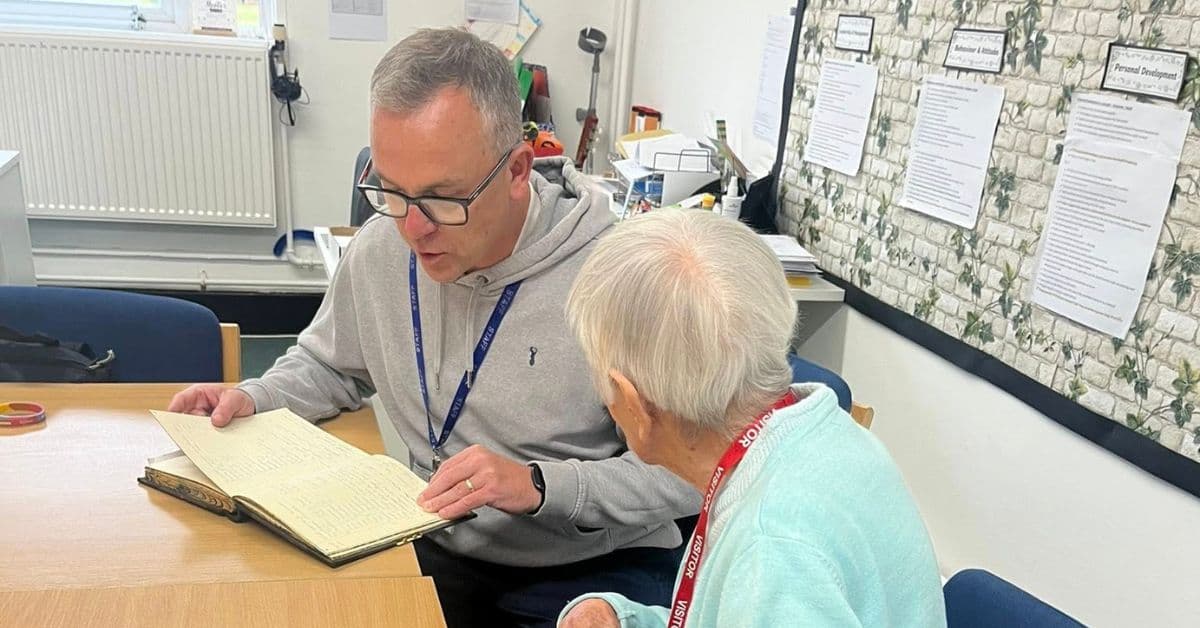 Resident at MHA Priceholme spends day at former school she taught at more than 80 years ago