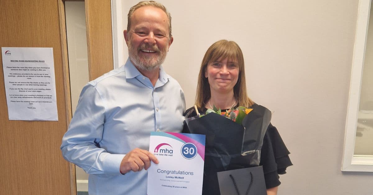 Head office colleague for nation's largest charitable care provider marks 30 years’ service