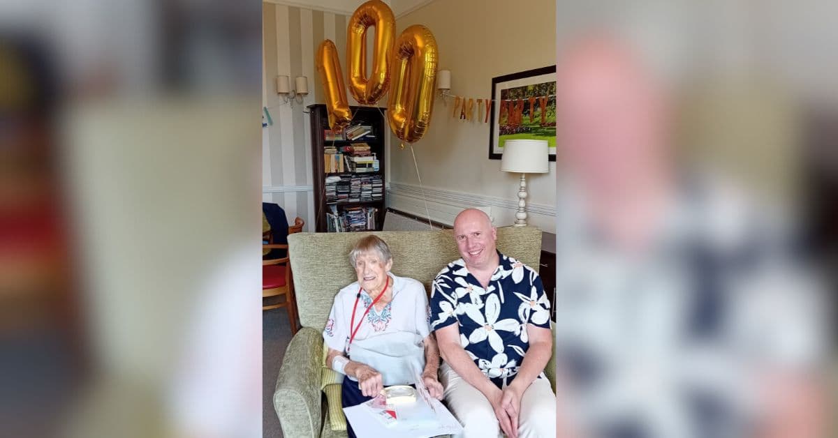 Birthday celebrations at MHA Stratton House as resident turns 100