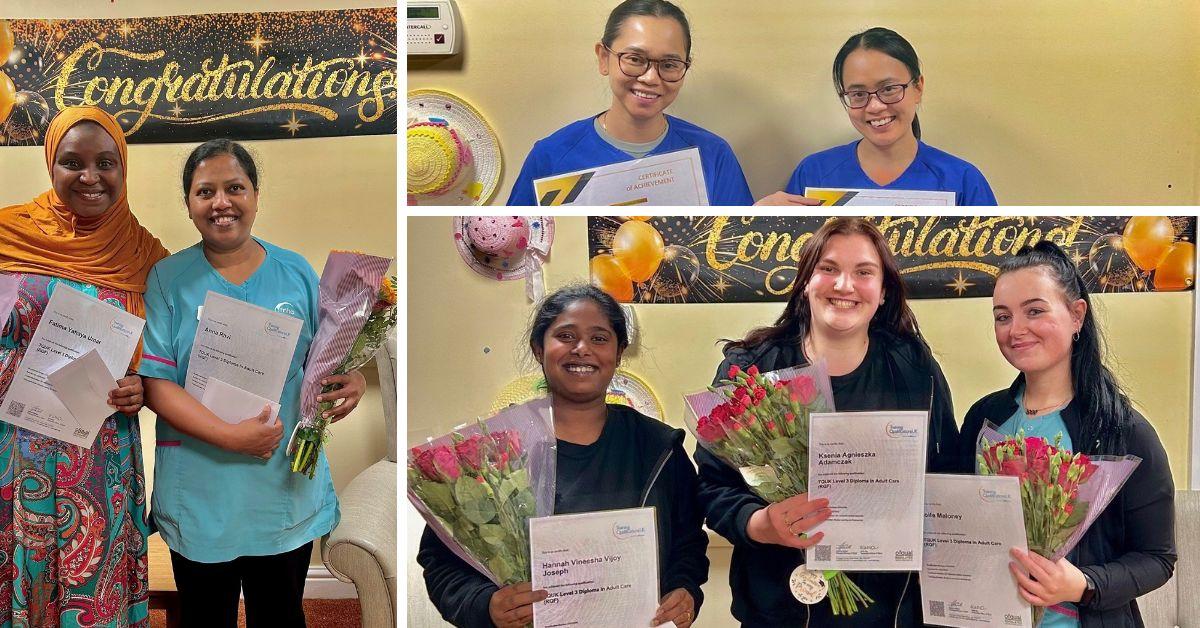 Plenty of celebrations at MHA Gledhow as staff members are recognised for their efforts in further development