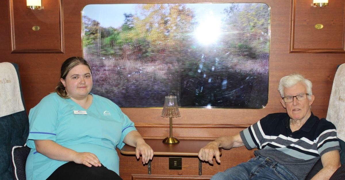 Residents at MHA Glen Rosa can go on tour of the UK from the comfort of a seat thanks to new train experience