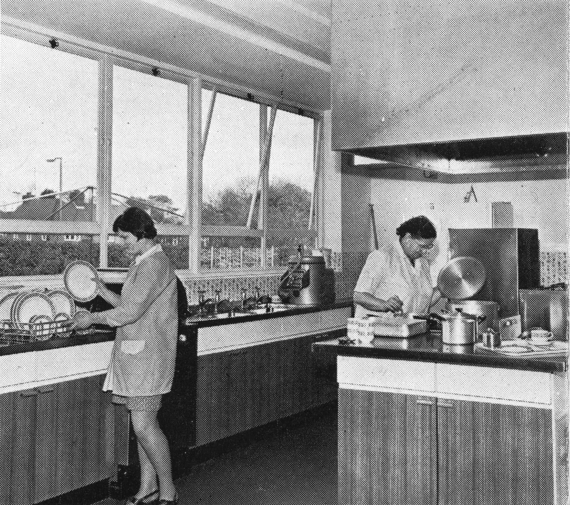 MHA care home kitchen mid 1970s