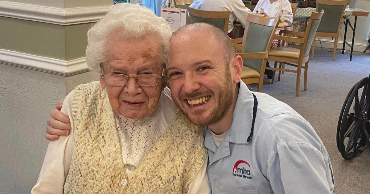 Birthday celebrations at MHA Stones Place as resident celebrates 105th birthday