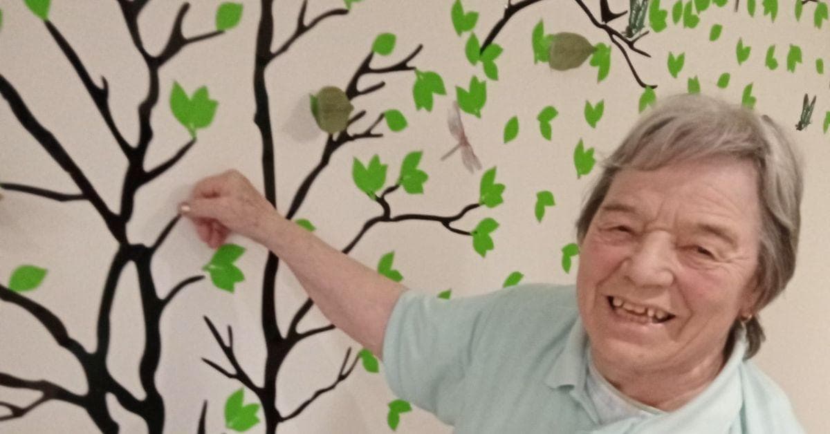 MHA Westbury Grange creates memory tree for residents and staff with special messages