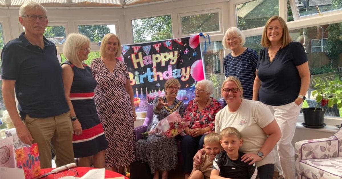 “Amazed to reach 100” says resident at MHA Morel Court as she celebrates landmark birthday