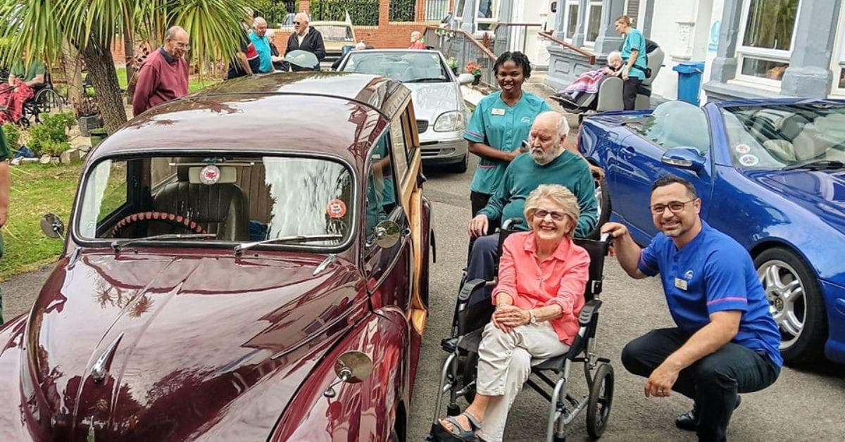 Residents at MHA Ty Gwyn go on trip down memory lane with classic car show