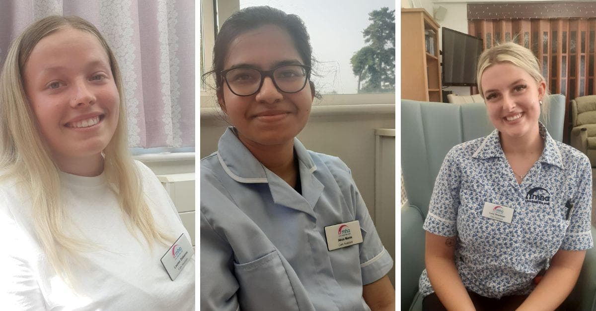 Former placement students are recruited as care assistants at MHA Greenways