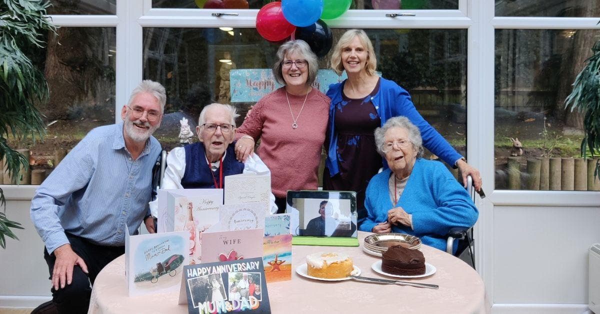 Resident couple at MHA Ryelands celebrates 69th wedding anniversary