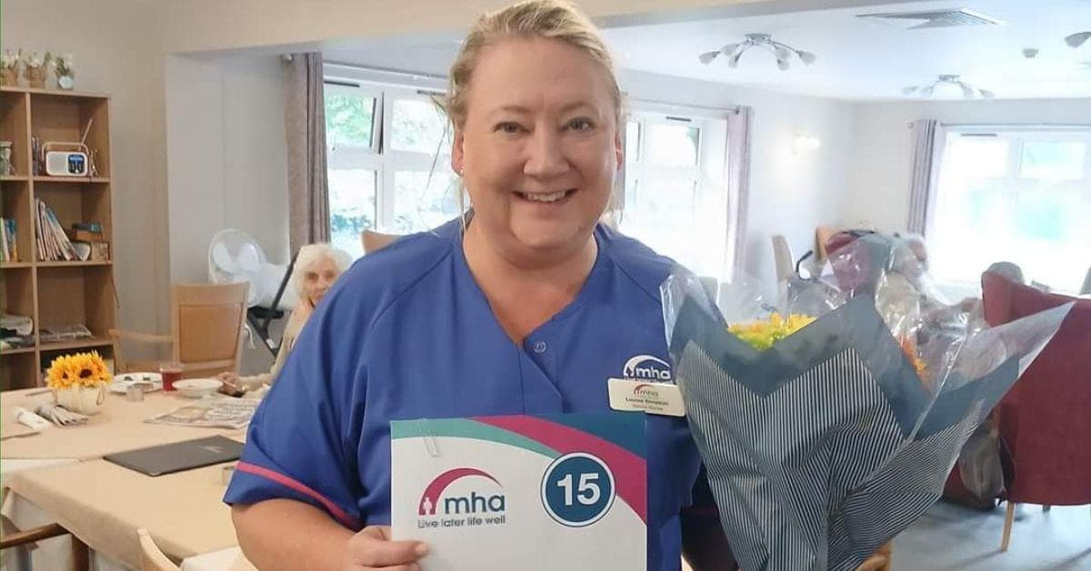 Celebrations at MHA Briar Hill House as senior nurse marks 15-year service