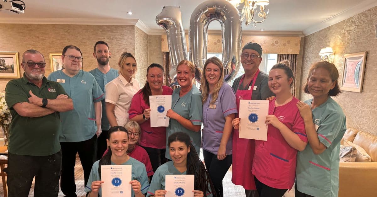 Plenty to celebrate at MHA Heather Grange after it receives maximum review rating score