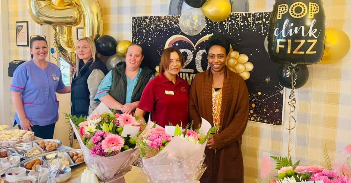 MHA Waterside House celebrates 20th anniversary with indoor street party and awards for long serving staff