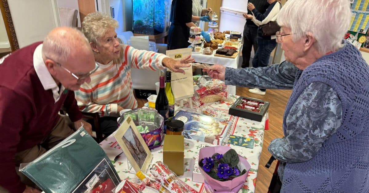 Team of volunteers arrange coffee morning at MHA Hall Grange and raise more than £450