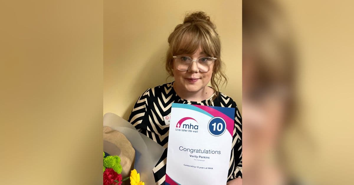 “10 years later, still look forward to coming into work every day” says deputy home manager who marks 10 years at MHA The Homestead