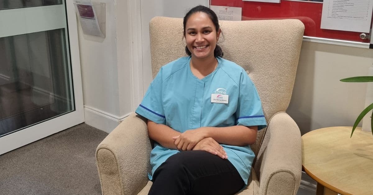 30 under 30: Meet Olu Nanayakkara, senior care assistant at MHA Cromwell House who despite moving over 120 miles still wanted to work in an MHA home (21/30)