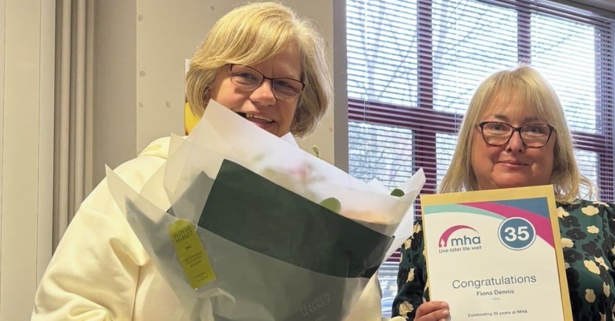 Longest serving head office colleague at MHA marks 35-year work anniversary