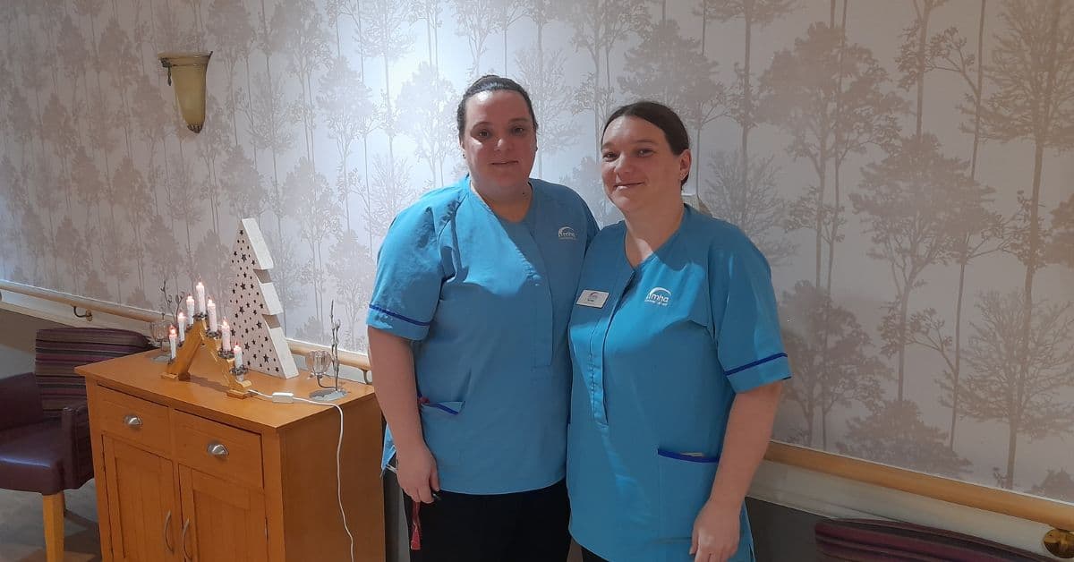 Meet Sam Darby and Kirsty Day, sisters and senior care assistants thriving at MHA Mapplewell Manor