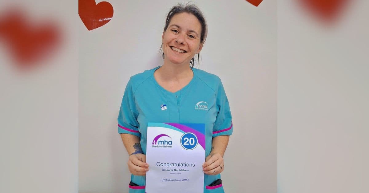 “Will stay as long as I am needed” says staff member at MHA Alexandra House who marks 20 years’ service