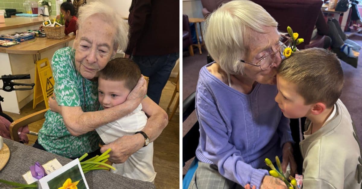 Little visitors spend Mother’s Day at MHA Abbey Park much to delight of residents