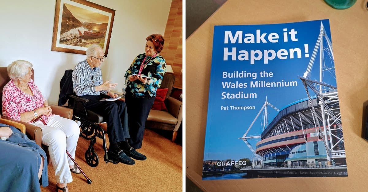Resident at MHA Ty Gwyn launches book on being part of building Millennium Stadium