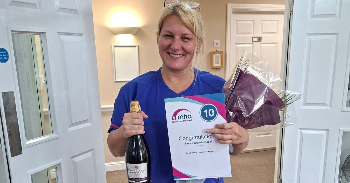 Senior nurse at MHA Berwick Grange marks 10 years’ service
