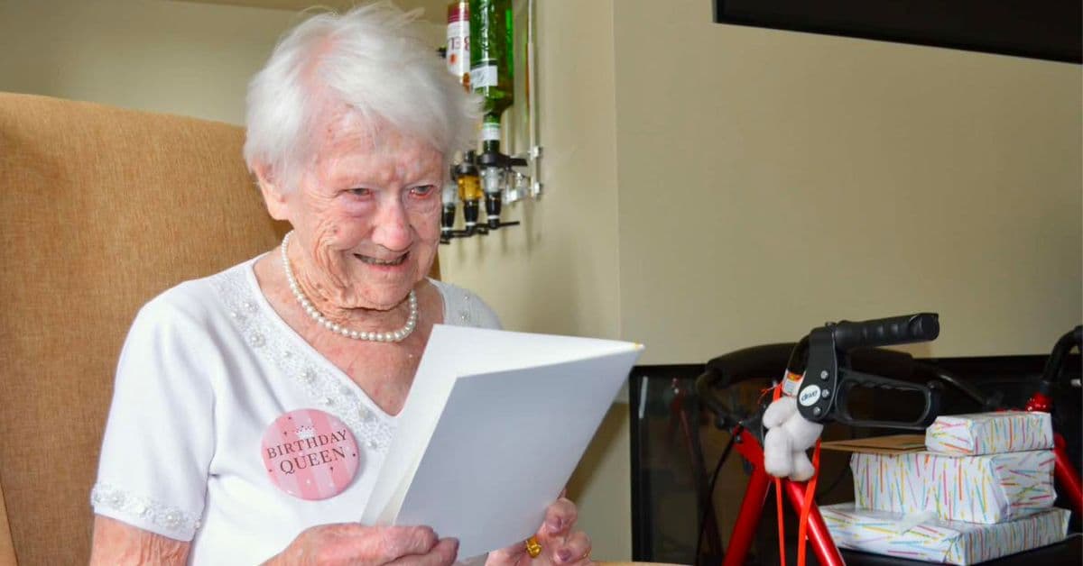 Birthday celebrations as resident at MHA Starr Hills turns 100