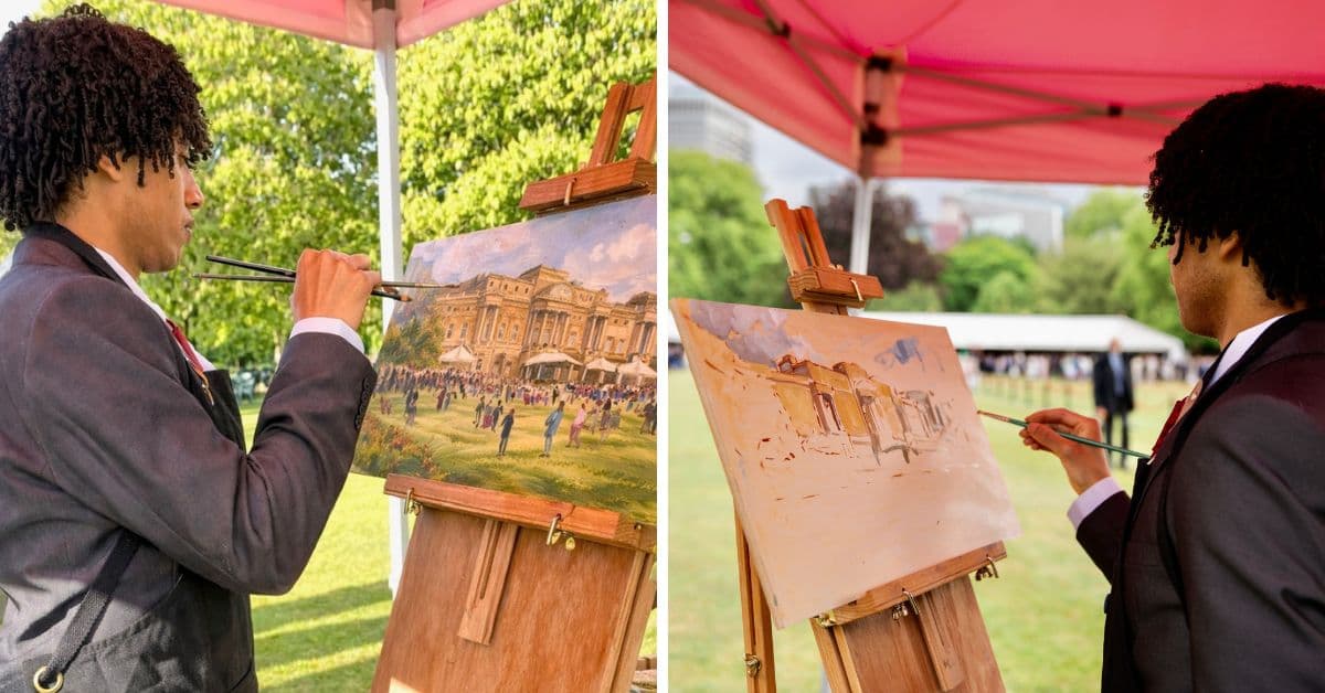 “Dream come true, still can’t believe it” says domestic assistant at MHA Ty Gwyn who gets invited to paint at Royal Garden Party