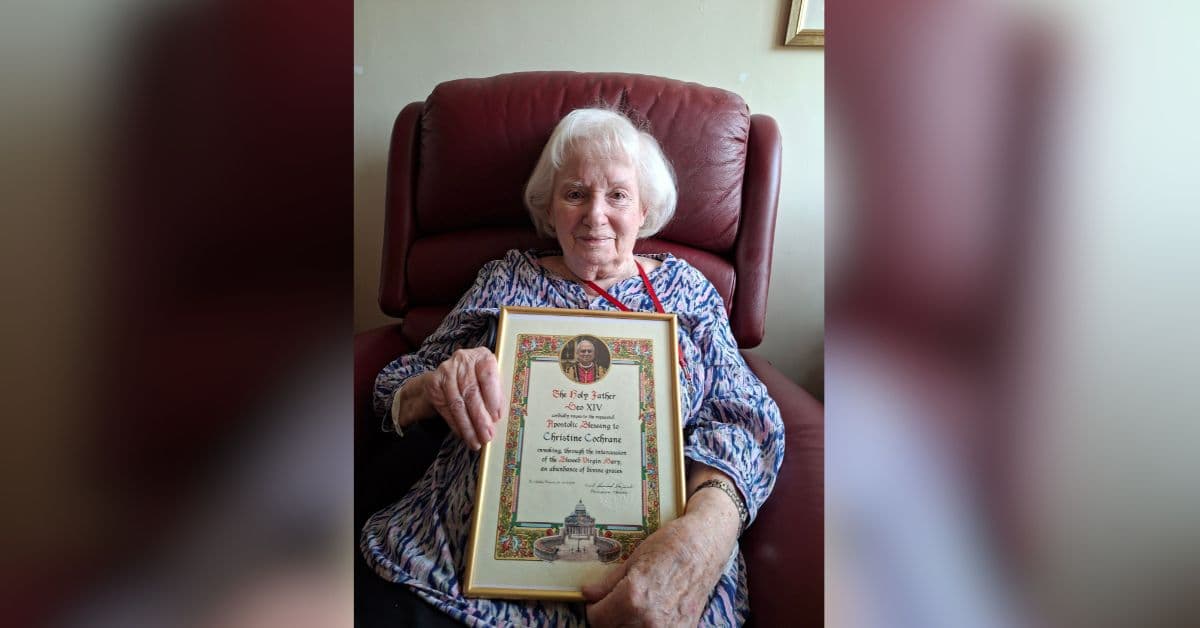 Resident at MHA Handsworth recognised for outstanding commitment and devotion with Papal Apostolic Blessing
