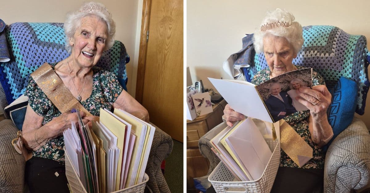 Birthday celebrations at MHA The Beeches as resident marks 100th birthday with 123 cards